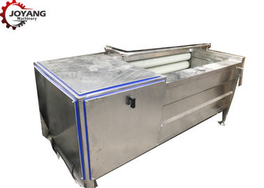 Máy rửa chén khoai tây tự động Máy giặt thực phẩm bạc màu xám Hoạt động thuận tiện